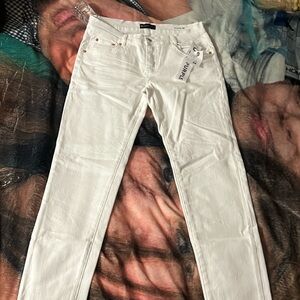 PURPLE BRAND JEANS NEW ALL WHITE